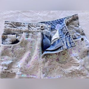 SUNSET+SPRING Mini denim short, Cotton 100%, Size 24.